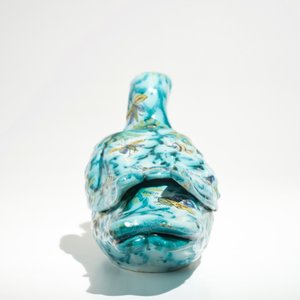 Une terrine en forme de pigeon en faïence polychrome de Bruxelles, 18ème — photo 5
