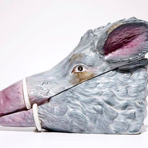 Une terrine en porcelaine en forme de tête de sanglier, Allemagne, 20ème — photo 6