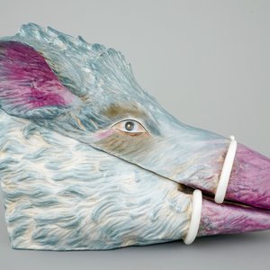 Une terrine en porcelaine en forme de tête de sanglier, Allemagne, 20ème — photo 4