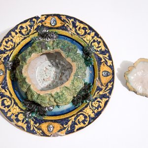 Une terrine trompe l'oeil en forme de chou sur sous-plat, Italie, 18/19ème — photo 5