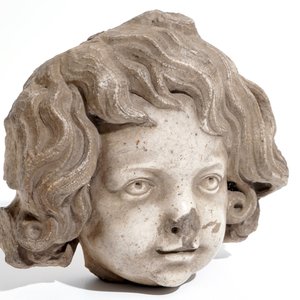 Une tête d'angelot en marbre sculpté, Flandres, 16/17ème — photo 7