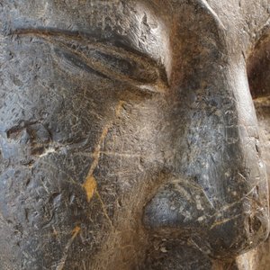 Une tête de Bouddha en pierre calcaire sculptée, Chine, Dynastie Wei du Nord (386-535) — photo 11