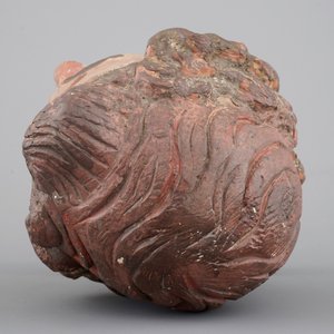 Une tête de sainte en terre cuite polychrome, prob. allemand, 18ème siècle — photo 5