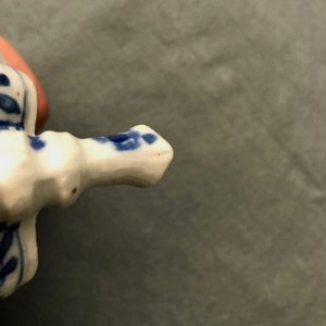 Une théière couverte en forme de bambou en porcelaine de Chine bleu et blanc, Kangxi — photo 15