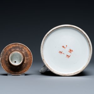 Une théière couverte en porcelaine de Chine qianjiang cai, 19/20ème — photo 7