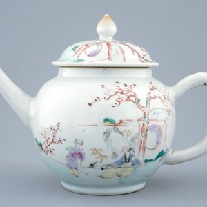 Une théière et son couvercle en porcelaine de Chine pour l'export, Qianlong, 18ème — photo 2