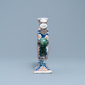 Une tulipière en faïence de Delft en palette cachemire, 1er quart du 18ème — photo 4