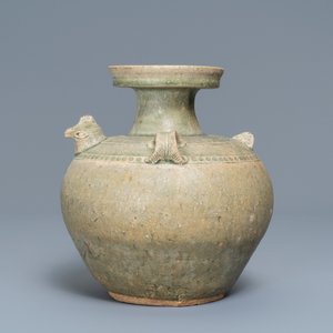 Une verseuse à tête de poule en grès de type Yue, Dynastie Jin, 3/5ème — photo 4