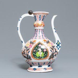Une verseuse 'aftaba' en porcelaine rose-Imari pour le marché islamique, Samson, Paris, 19ème — photo 2