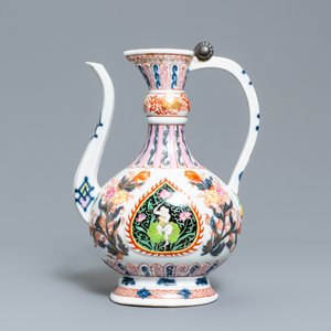 Une verseuse 'aftaba' en porcelaine rose-Imari pour le marché islamique, Samson, Paris, 19ème — photo 4