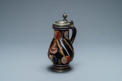 Une verseuse de type 'Birnbauchkrug', Dippoldiswalde, Allemagne, 17ème