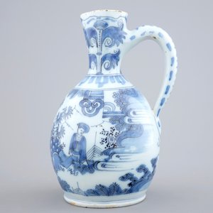 Une verseuse en faïence de Delft à décor chinoiserie, fin du 17ème — photo 2