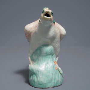 Une verseuse en forme de canard en porcelaine de Chine famille verte, 18/19ème — photo 2
