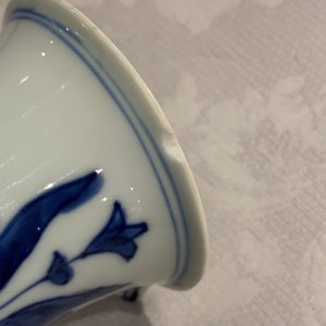 Une verseuse en porcelaine de Chine bleu et blanc à décor floral, époque Transition — photo 16