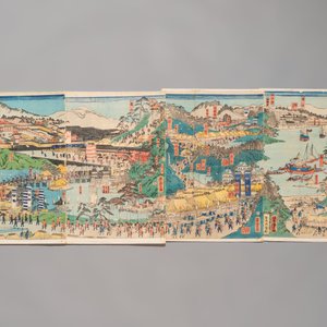 Utagawa Hiroshige 歌川広重 and Utagawa school: 12 Japanese woodblock prints, Edo/Meiji — photo 4