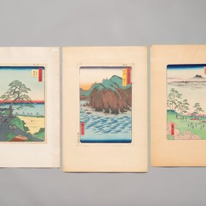 Utagawa Hiroshige 歌川広重 and Utagawa school: 12 Japanese woodblock prints, Edo/Meiji — photo 6