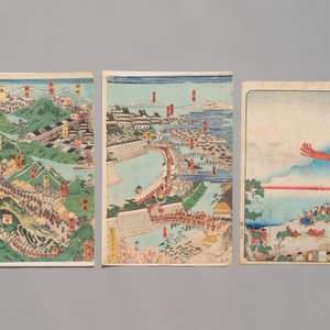 Utagawa Hiroshige 歌川広重 and Utagawa school: 12 Japanese woodblock prints, Edo/Meiji — photo 8