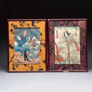 Utagawa Kunisada (1786–1865): four woodblock prints, Japan, Edo, 19th C. — foto 4