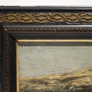 Van de Kerkhove, Fritz (België, 1862-1873), Twee maal olie op paneel en een aquarel — foto 8