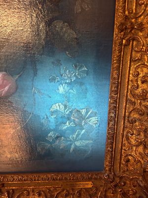 Van Verendael, Nicolaes (1640-1691, attr. à): Urne au bouquet de fleurs avec papillon, huile sur toile — photo 2