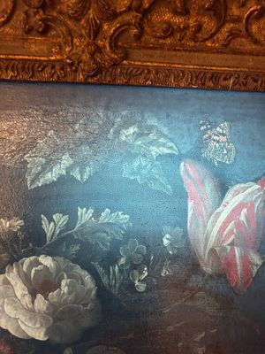 Van Verendael, Nicolaes (1640-1691, attr. à): Urne au bouquet de fleurs avec papillon, huile sur toile — photo 7
