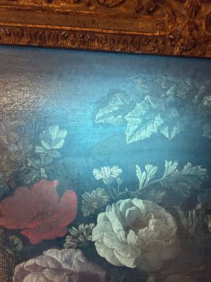 Van Verendael, Nicolaes (1640-1691, attr. à): Urne au bouquet de fleurs avec papillon, huile sur toile — photo 8