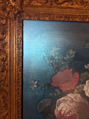 Van Verendael, Nicolaes (1640-1691, attr. à): Urne au bouquet de fleurs avec papillon, huile sur toile — photo 9