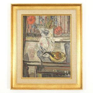 Vanderlick, Armand (België, 1897-1985), Stilleven met pijp, olie op doek — foto 2