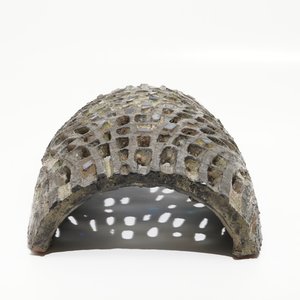 Vandeweghe, Rogier (1923) een brutalistische opengewerkte wandlamp met gekleurd glas, Perignem, ca. 1970 — foto 6
