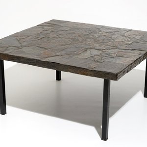 Vandeweghe, Rogier (Belgium, 1923), Amphora: A square coffee table, 2nd half 20th C., signed — 照片 1