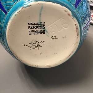 Vase Boch Keramis de Charles Catteau, 20e — photo 2