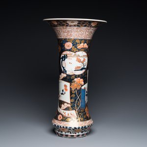 Vase cornet en porcelaine Imari de Japon, Edo, fin du 17ème — photo 4
