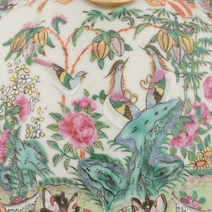 Vase cylindrique fin en porcelaine de Chine, Canton, 19e — photo 10