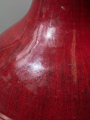 Vase de forme bouteille en porcelaine de Chine à émail flambé, 18/19ème — photo 5