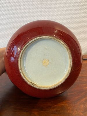 Vase de forme bouteille en porcelaine de Chine à émail langyao, 18/19ème — photo 7
