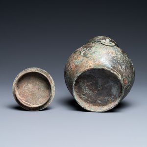 Vase de forme 'hu' et son couvercle, Han — photo 6