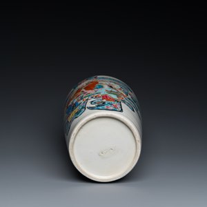 Vase de forme rouleau en porcelaine de Chine famille rose à décor de Shou Lao, Yongzheng — photo 6