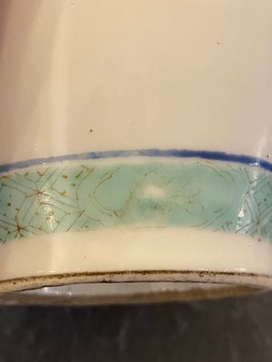 Vase de forme rouleau en porcelaine de Chine famille rose, marque de Daoguang, 19ème — photo 12
