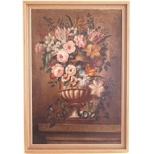 "Vase de jardin avec fleurs", Ecole française, 18e — photo 1
