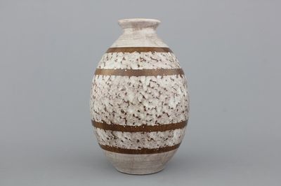 Vase en glaçure tachetée brune, Boch Frères Keramis, de Charles Catteau, 1e motié 20