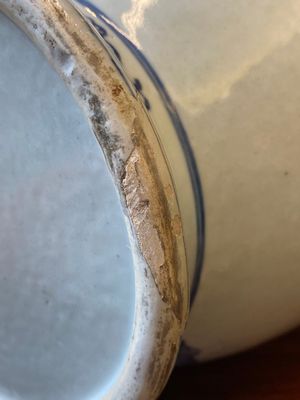 Vase en porcelaine de Chine en bleu, blanc et rouge de cuivre à décor de deux daims auprès d'un pin, Qianlong — photo 15