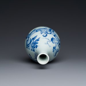 Vase en porcelaine de Chine en bleu et blanc à décor narratif, Kangxi — photo 5