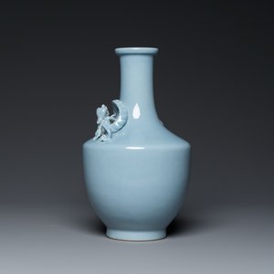 Vase en porcelaine de Chine en claire de lune monochrome, marque de Yongzheng, République — photo 2