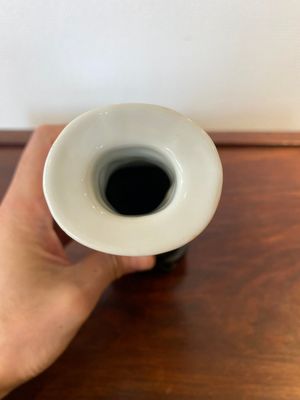 Vase en porcelaine de Chine en émaux en bleu et blanc à décor de faisans, 19/20ème — photo 5