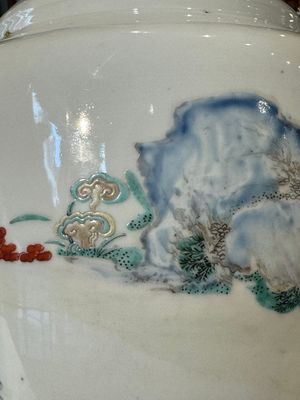 Vase en porcelaine de Chine famille rose à décor figuratif, marque de sceau ji 迹, Yongzheng — photo 23