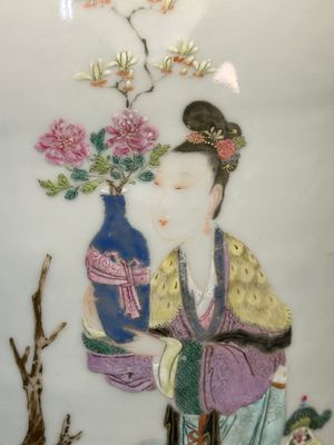 Vase en porcelaine de Chine famille rose à décor Lan Caihe, marque et époque de Qianlong — photo 7