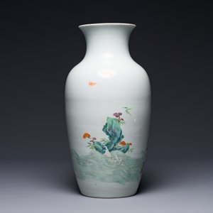 Vase en porcelaine de Chine famille rose à décor Lan Caihe, marque et époque de Qianlong — photo 4