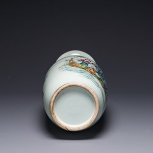 Vase en porcelaine de Chine famille rose, signé Pan Zhaotang 潘肇唐, daté 1918 — photo 6