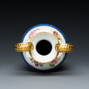 Vase en porcelaine polychrome dans le style de Sèvres, France, 19ème — photo 5