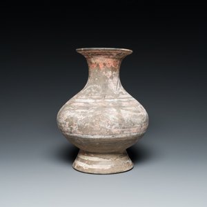 Vase en terre cuite peinte polychrome, Chine, Han — photo 2